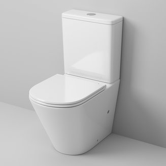 Унитаз GR-4450S (605*380*825) напольный БЕЗОБОДКОВЫЙ с тонкой крышкой