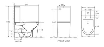 Унитаз GR-4450MS (605*380*825) БЕЛЫЙ МАТОВЫЙ напольный БЕЗОБОДКОВЫЙ с тонкой крышкой