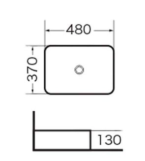 Раковина GR-3016 (480*370*130)