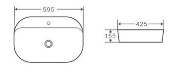Раковина GR-3027 (595*425*155)
