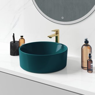 Раковина GR-3013OLM (400*400*120) СВЕТЛОЗЕЛЕНАЯ МАТОВАЯ