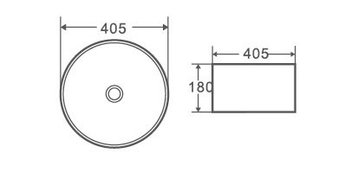 Раковина GR-3025 (405*405*180)