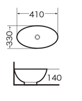 Раковина GR-3018 (410*330*140)