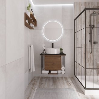 Зеркало SENTO D700 (700*700*45) LED с сенсорным выключателем