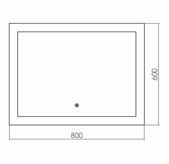 Зеркало CLASSIC (800*600) с сенсорным выключателем