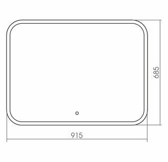 Зеркало COMFORT (915*685) с сенсорным выключателем