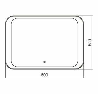 Зеркало MODERN (800*550) с сенсорным выключателем