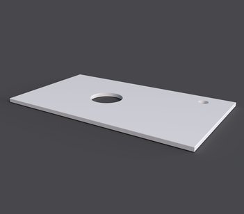 Столешница МДФ \"ФЛАЙ-80 см\" белая