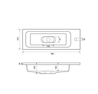Раковина "МОДУЛЬ 50 см"