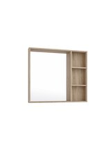 Зеркало \"ФЛАЙ-80 см\" универсальное дуб сонома