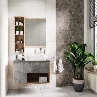 Полка подвесная "БРУНО-25 см" веллингтон