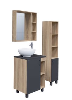 Столешница МДФ "ФЛАЙ-70 см" серая