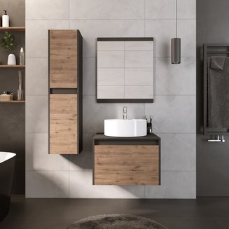 Зеркало "СМАРТ-60 см" графит