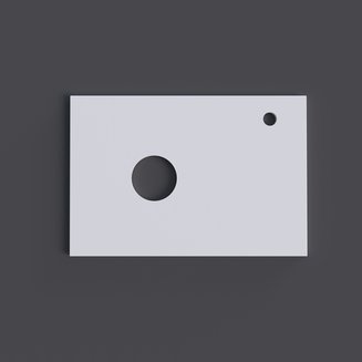 Столешница МДФ "ФЛАЙ-70 см" белая