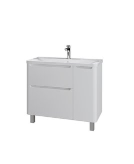 Тумба напольная "АДЕЛЬ-100 см" с 2-я ящ. белая (ум. Aдель-100)