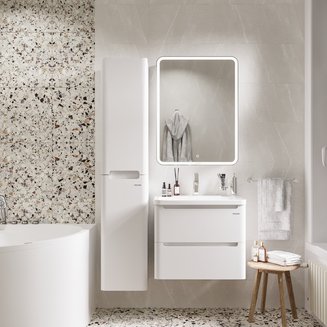 Тумба подвесная "АДЕЛЬ-60 см" с 2-я ящ. белая (ум. Aдель-60)