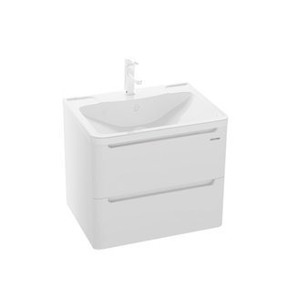 Тумба подвесная "АДЕЛЬ-60 см" с 2-я ящ. белая (ум. Aдель-60)