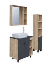 Столешница МДФ "ФЛАЙ-80 см" cерая