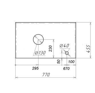 Столешница МДФ "ФЛАЙ-80 см" cерая