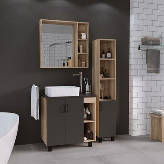 Столешница МДФ "ФЛАЙ-80 см" cерая