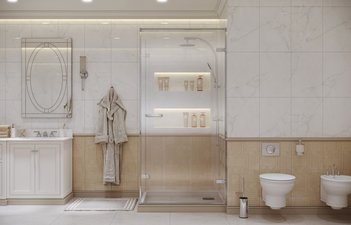 Душевое ограждение Ambassador Abner 10011102R (1000x1000x2000)