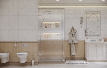 Душевое ограждение Ambassador Abner 10011101L (900x900x2000)