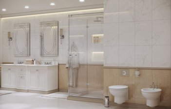 Душевое ограждение Ambassador Abner 10011101R (900x900x2000)