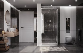 Душевое ограждение Ambassador Kingston 14011104 (900x900x2000)