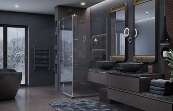 Душевое ограждение Ambassador Diamond 12011103L (1000x1000x2000)