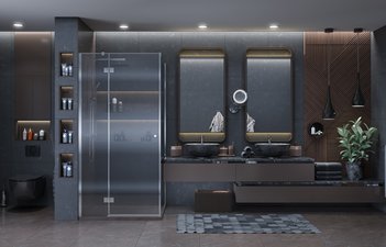 Душевое ограждение Ambassador Diamond 12011103L (1000x1000x2000)