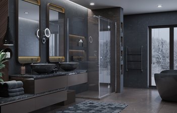 Душевое ограждение Ambassador Diamond 12011107R (1200x800x2000)