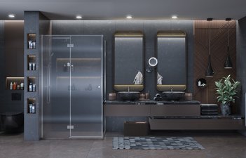 Душевое ограждение Ambassador Diamond 12011107L (1200x800x2000)