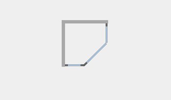 Душевое ограждение Ambassador Diamond 12011112L (1000x1000x2000)