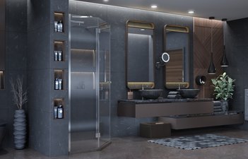 Душевое ограждение Ambassador Diamond 12011111L (900x900x2000)