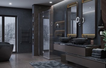 Душевое ограждение Ambassador Diamond 12011104L (1200x800x2000)