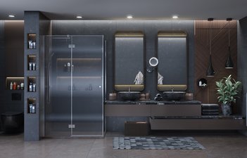 Душевое ограждение Ambassador Diamond 12011104L (1200x800x2000)