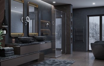 Душевое ограждение Ambassador Diamond 12011104R (1200x800x2000)