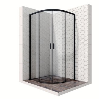 Душевое ограждение Ambassador Queen 11011201Black (900x900x2000)