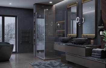 Душевое ограждение Ambassador Diamond 12011105L (900x900x2000)