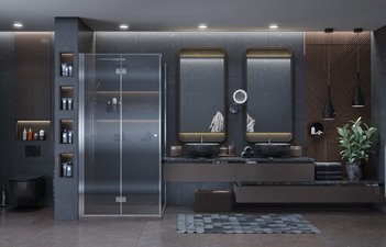 Душевое ограждение Ambassador Diamond 12011105L (900x900x2000)