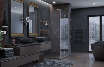 Душевое ограждение Ambassador Diamond 12011105R (900x900x2000)