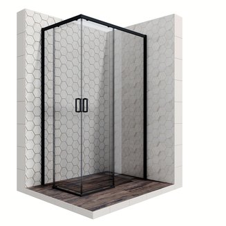 Душевое ограждение Ambassador Queen 11011205RBlack (1200x800x2000)