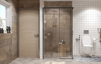 Душевое ограждение Ambassador Queen 11011205RBlack (1200x800x2000)