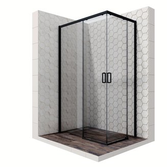 Душевое ограждение Ambassador Queen 11011205LBlack (1200x800x2000)