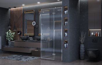 Душевое ограждение Ambassador Diamond 12011103R (1000x1000x2000)