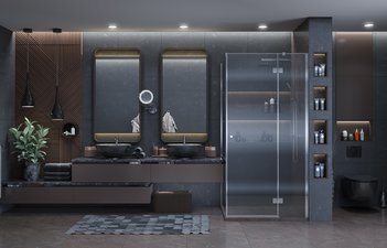 Душевое ограждение Ambassador Diamond 12011103R (1000x1000x2000)