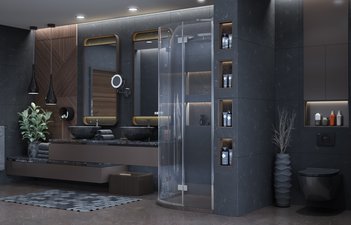 Душевое ограждение Ambassador Diamond 12011102 (1000x1000x2000)