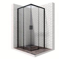 Душевое ограждение Ambassador Queen 11011203Black (900x900x2000)