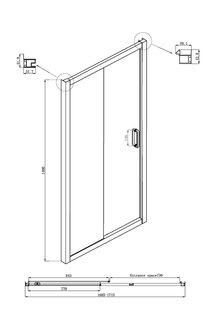 Шторка для ванны Ambassador Bath Screens 16041105 (1700x1400)