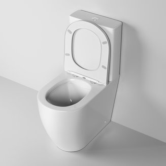 Унитаз Style GR-4473S (655*365*920) напольный БЕЗОБОДКОВЫЙ с тонкой крышкой